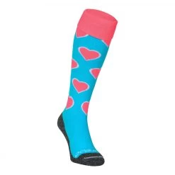 Brabo Socks Hearts – Aqua/Pink