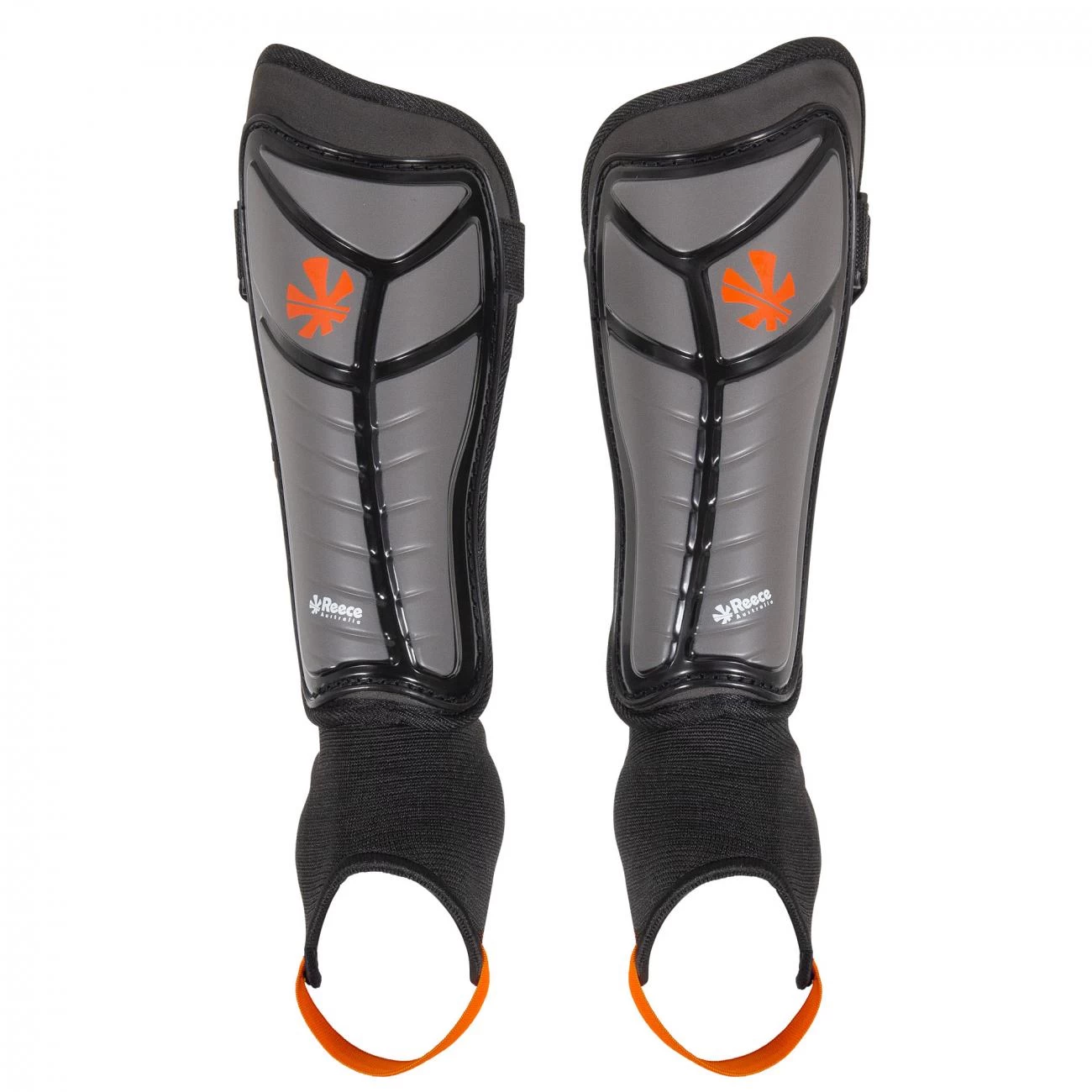 Reece Elmore Shinguards – Grey/Orange 3 Reece Elmore Shinguards – Grey/Orange