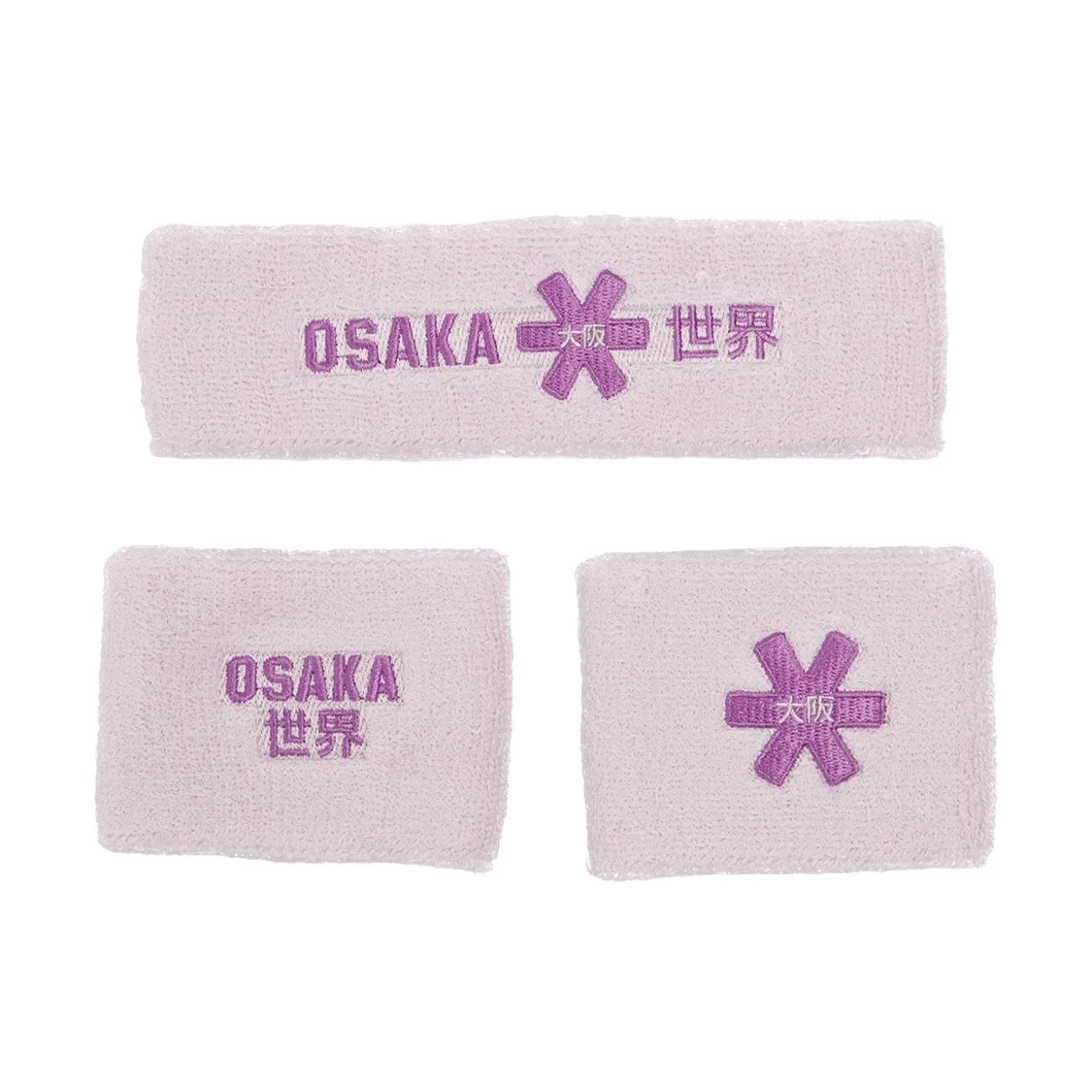 Osaka Sweatband Package – Cotton Violet 3 Osaka Sweatband Package – Cotton Violet