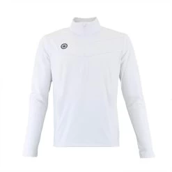 The Indian Maharadja Baroda Kids Chevron Half Zip Sweater IM – White